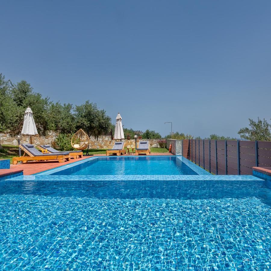 Villa Katerina With Eco Heated Pool Spiliá Екстериор снимка